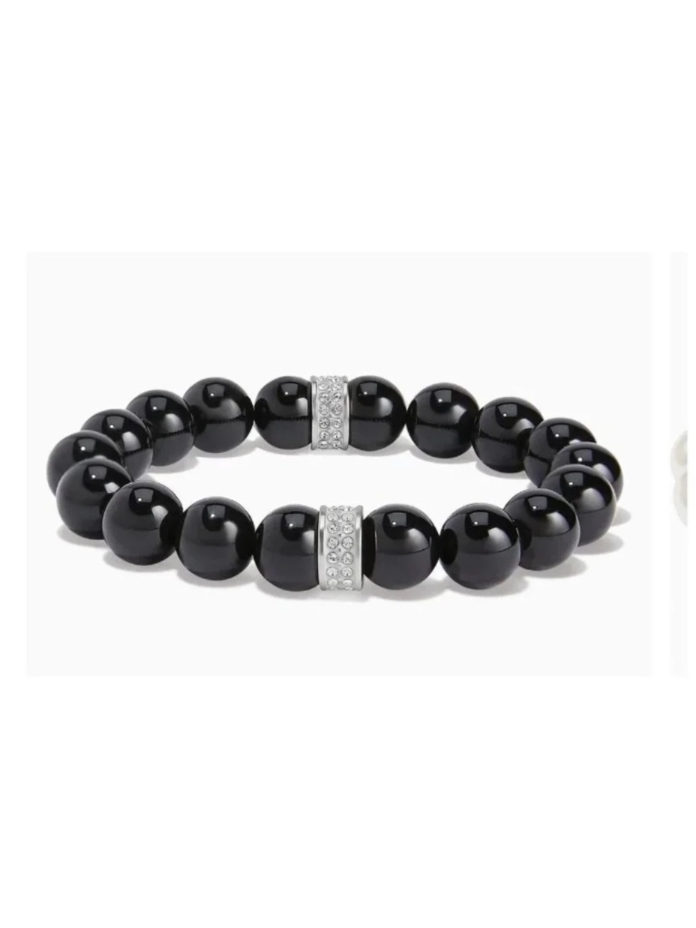 Brighton Meridian Black crystal stretch bracelet NWT $98